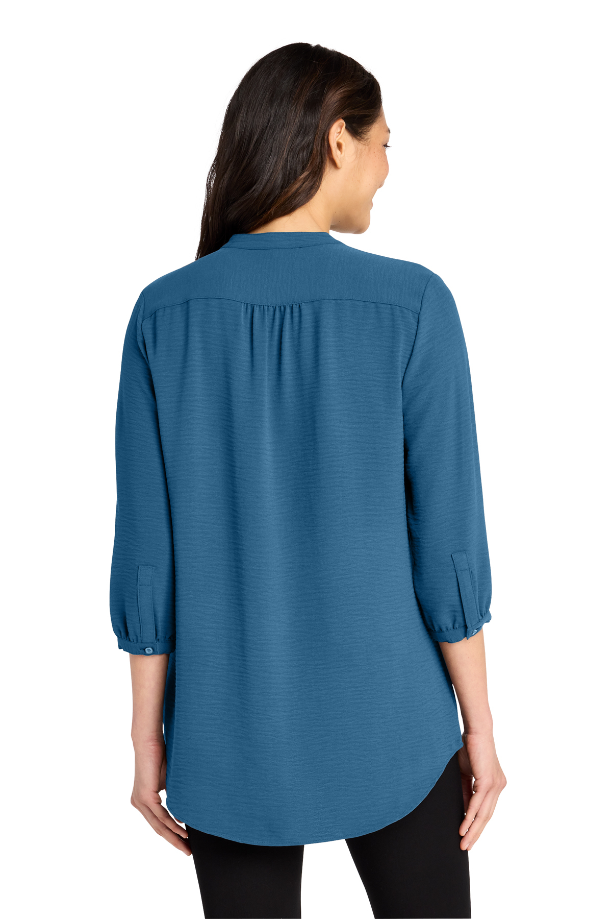 Port Authority Women's 3/4-Sleeve Textured Crepe Tunic | Product
