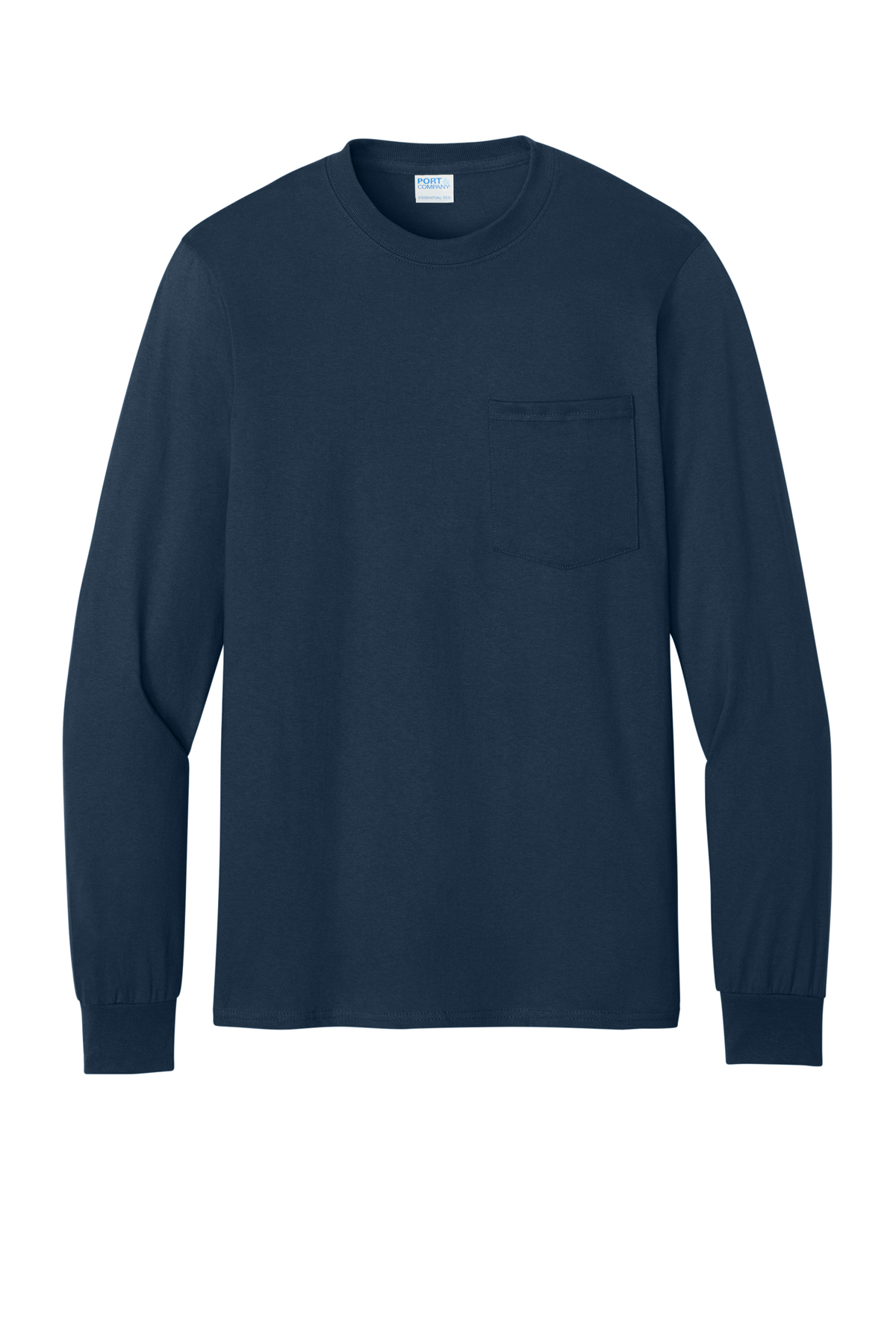 Port & Co Long Sleeve Essential Pocket Tee | Product | Port & Company