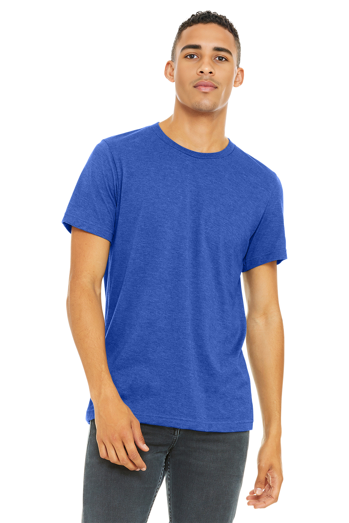 BELLA+CANVAS Unisex Heather CVC Short Sleeve Tee | Product | SanMar