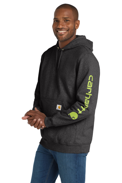 Carhartt Midweight Hooded Logo Sweatshirt | Product | SanMar