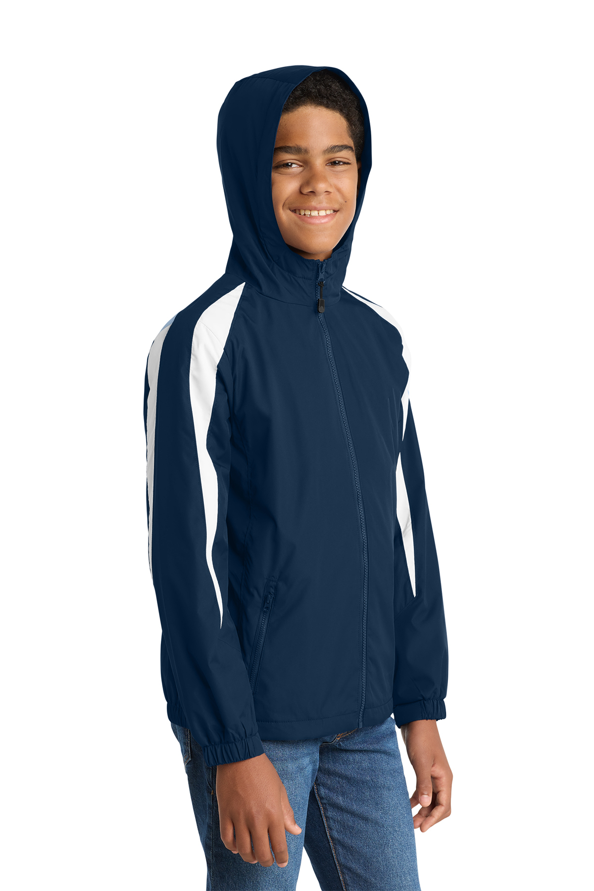 Sport-Tek Youth Fleece-Lined Colorblock Jacket | Product | Sport-Tek