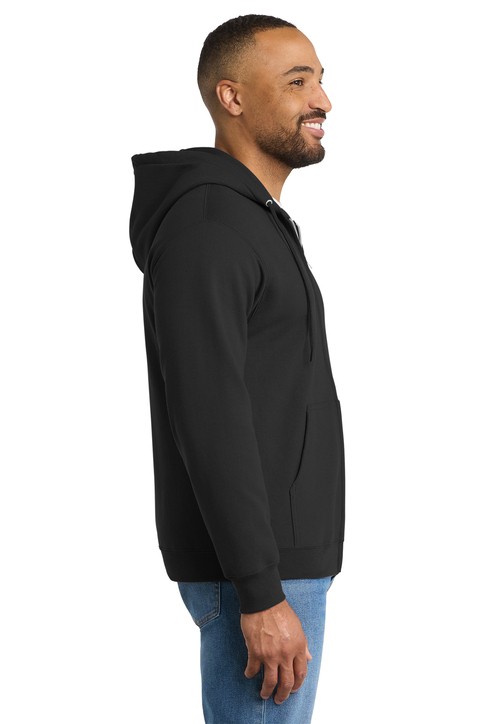 Port & Co Tall Essential Fleece Full-Zip Hooded Sweatshirt