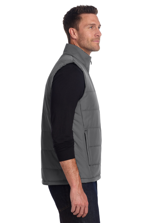 HIKER PUFF VEST TYPEWRITER V4601 灰白 Light Gray Puff Vest – Primo Golf Apparel
