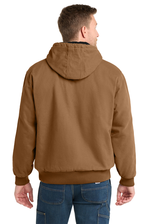 CornerStone Washed Duck Cloth Insulated Hooded Work Jacket
