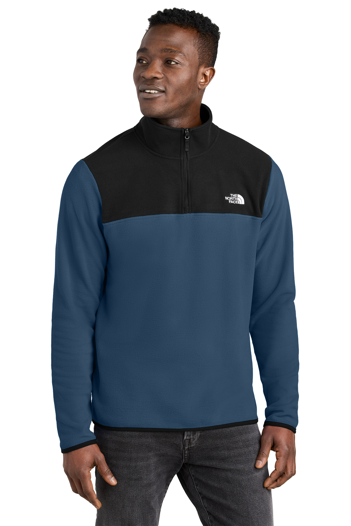 Fuzzy north face zip up online