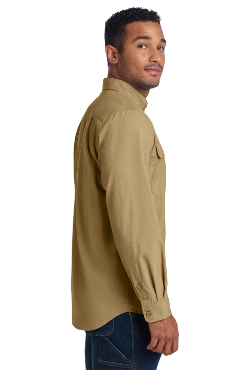 Carhartt Force Solid Long Sleeve Shirt | Product | SanMar