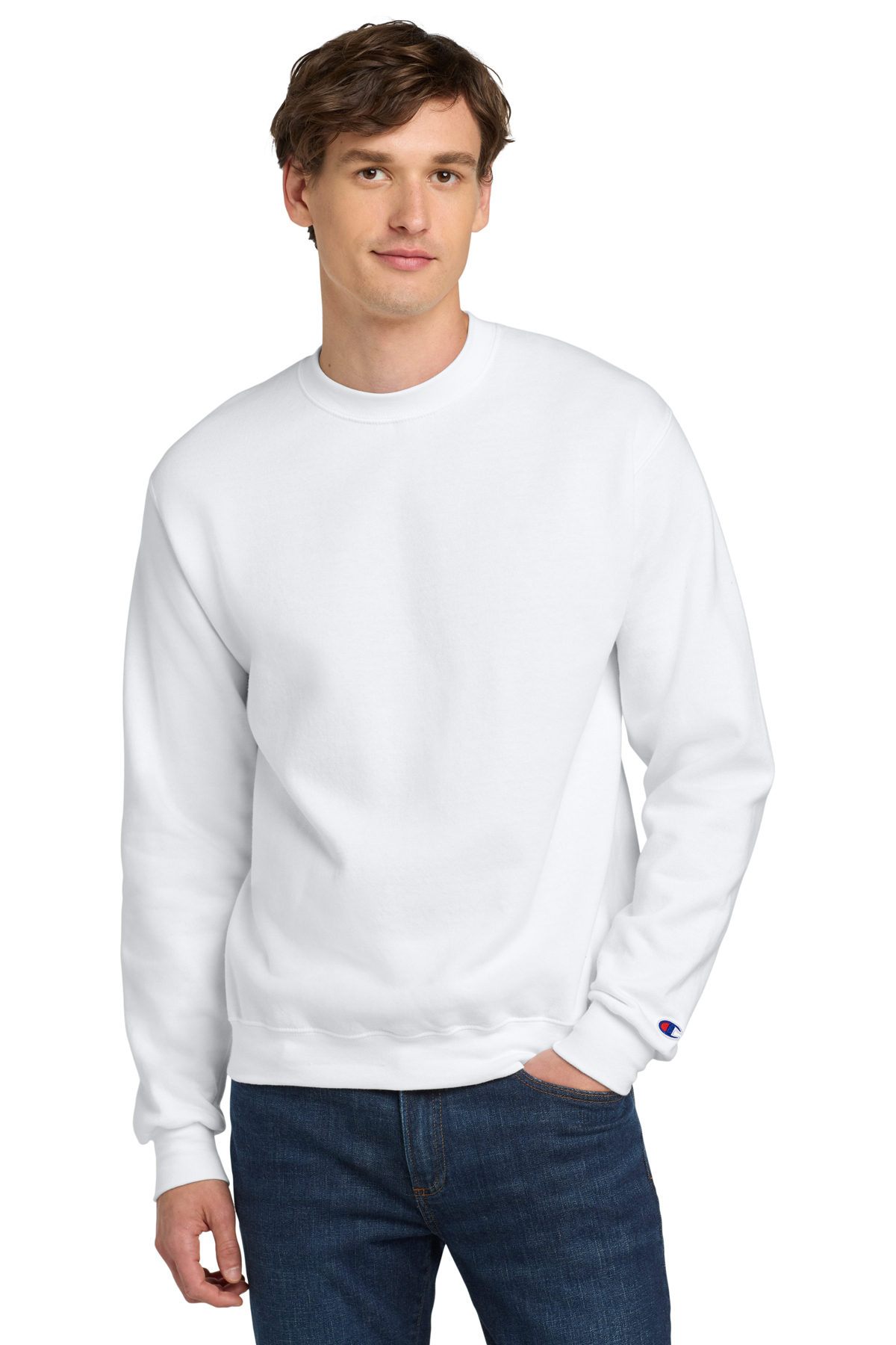 Champion Powerblend Crewneck Sweatshirt | Product | SanMar
