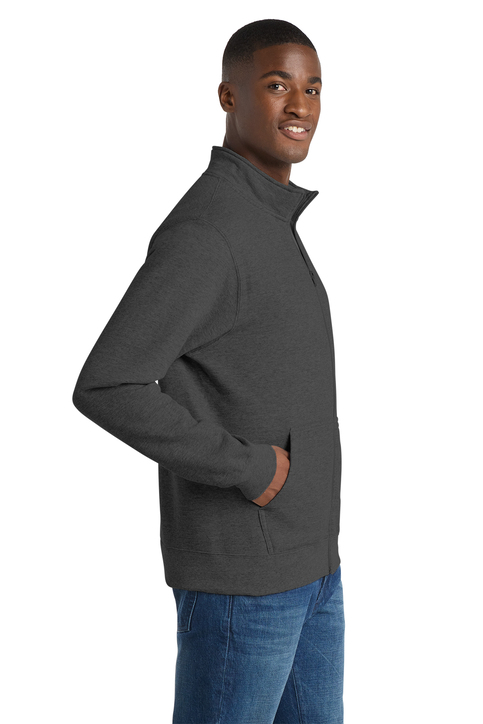Port & Co Core Fleece Cadet Full-Zip Sweatshirt | Product | SanMar