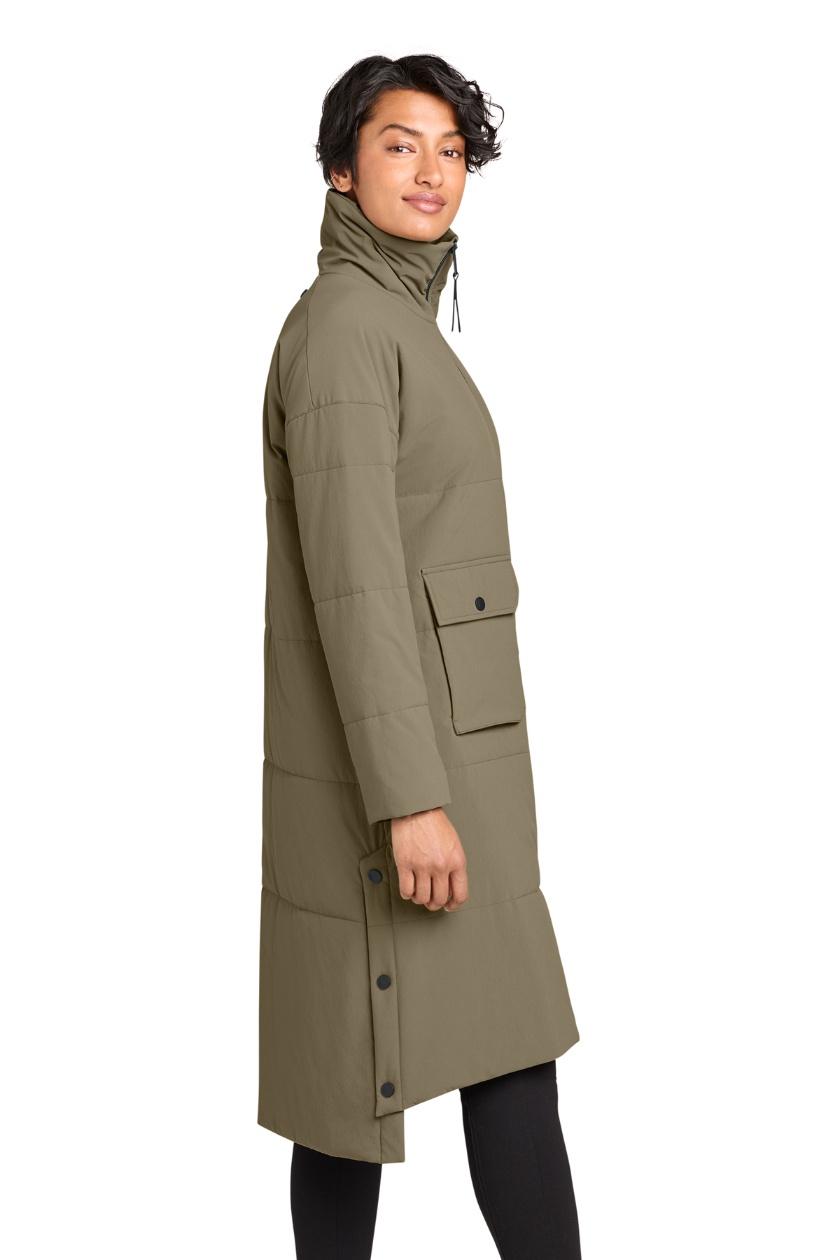 MiiR Women's Sashiko Stretch Puffy Long Jacket | Product | SanMar