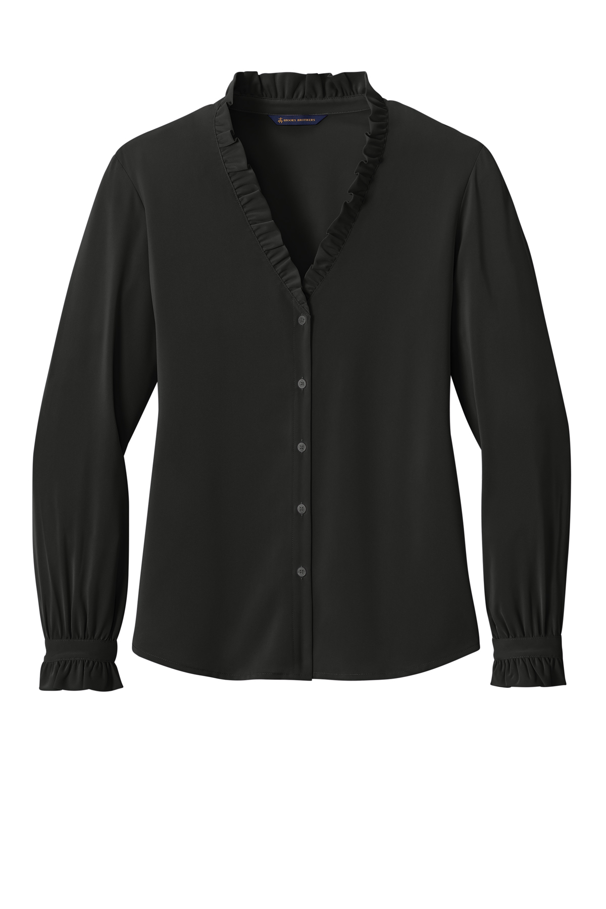 Brooks Brothers Women's Long Sleeve Ruffle Collar Blouse | Product