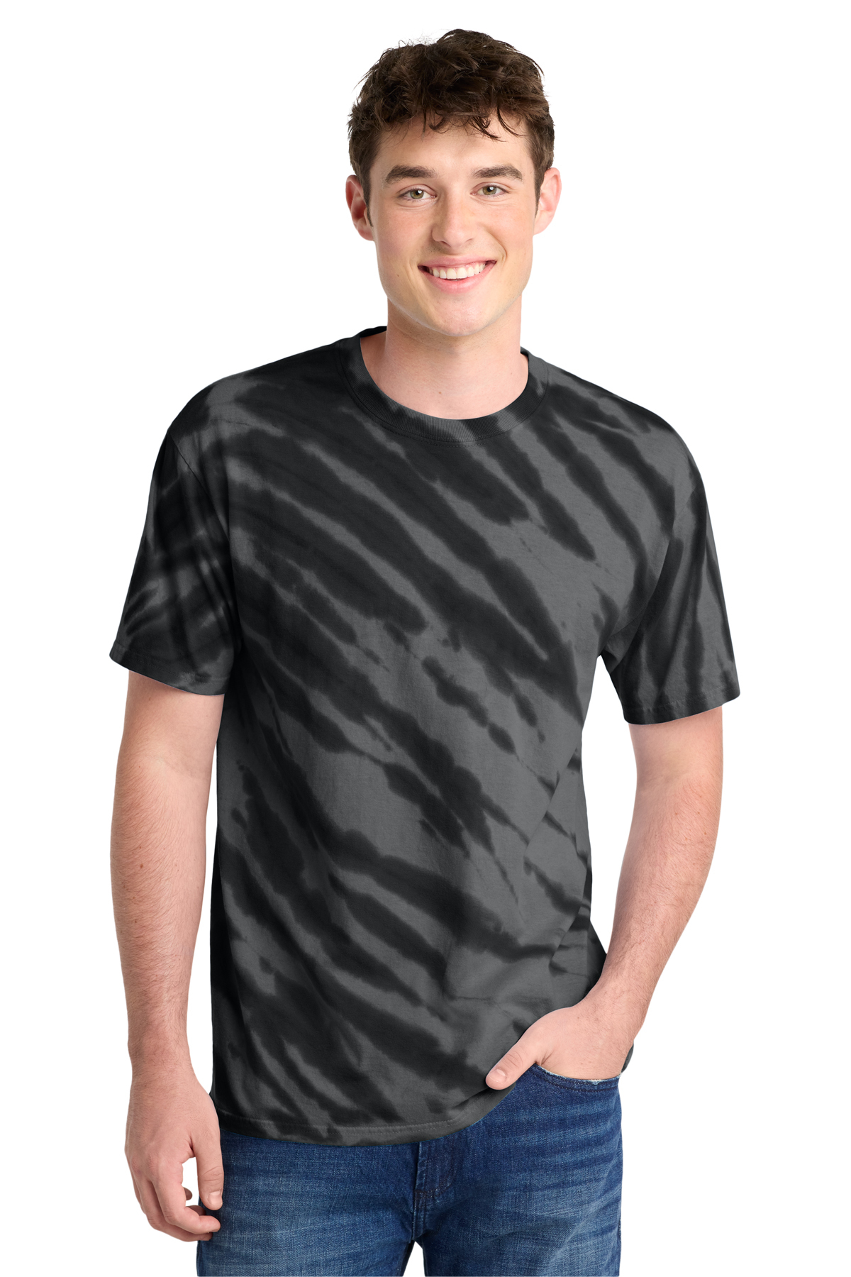 Port & Co Tiger Stripe Tie-Dye Tee | Product | SanMar