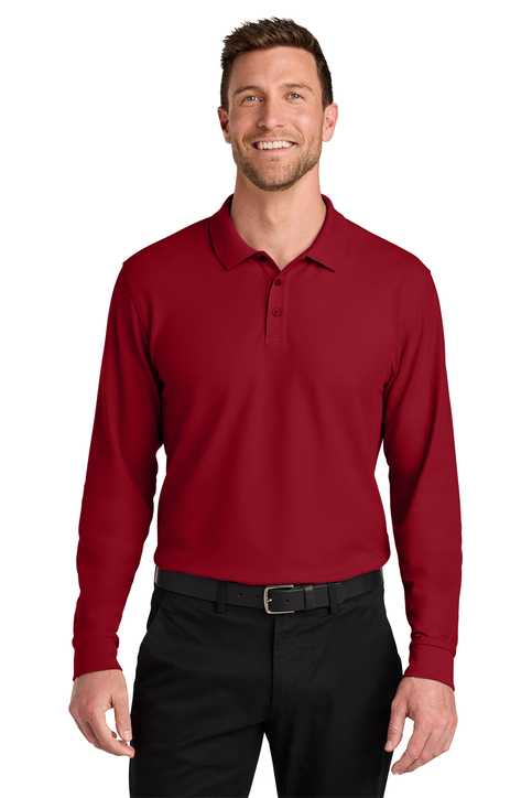 chinese dress ladies Buy Heather Charcoal Pique Long Sleeve Polo Shirt for Short Men