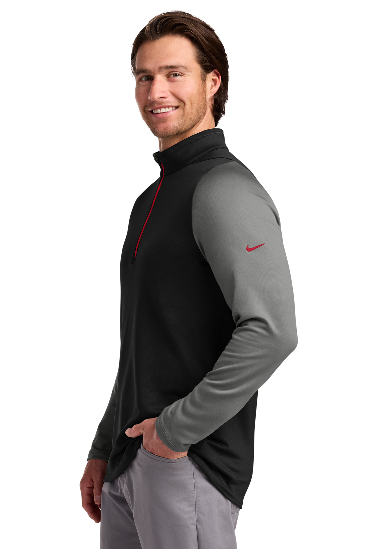 Nike Dri-FIT Stretch 1/2-Zip Cover-Up | Product | SanMar