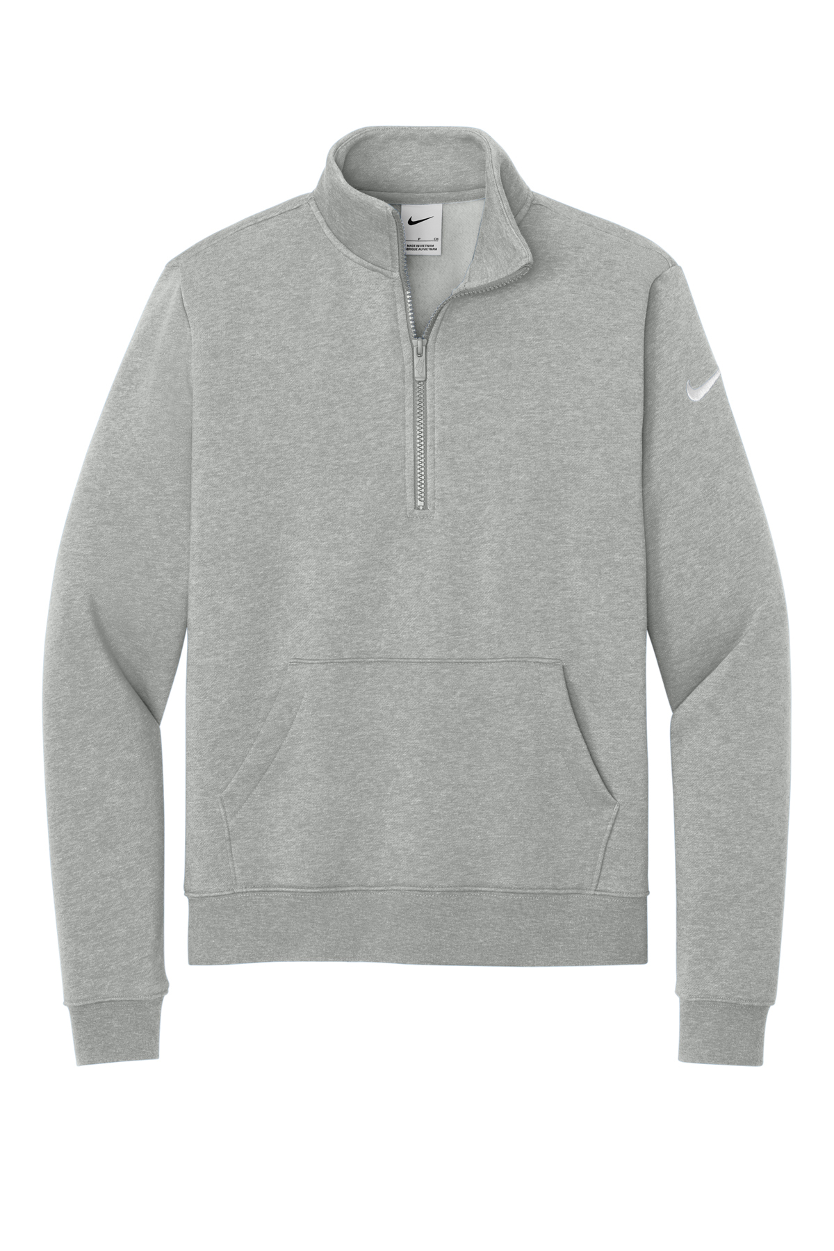 Nike Women's Club Fleece Sleeve Swoosh 1/2-Zip | Product | SanMar