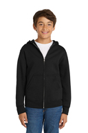 Port & Company Men's Big & Tall Full-Zip Hoodie – 50/50 Cotton/Poly Fleece, 9 Oz