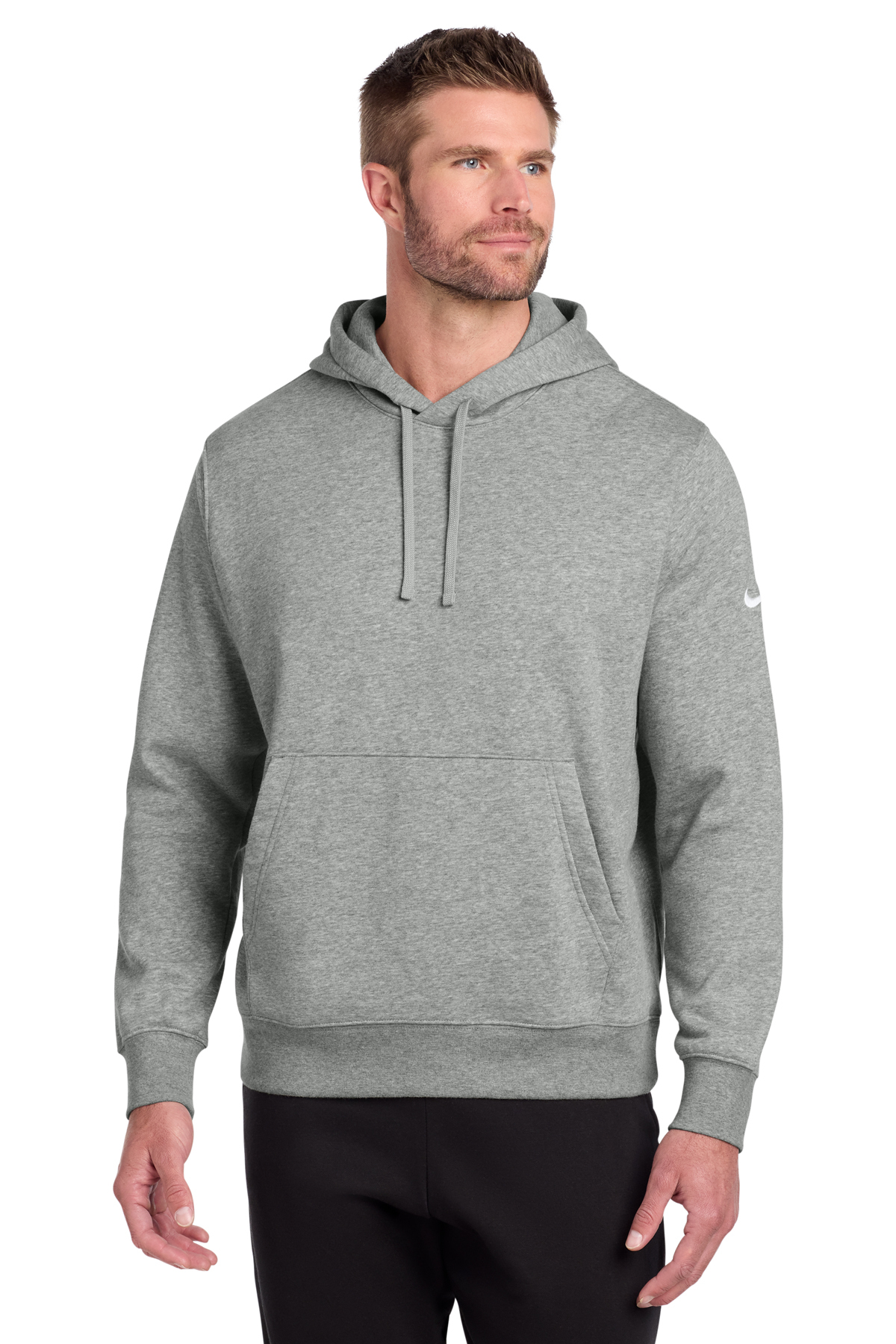 Nike Club Fleece Sleeve Swoosh Pullover Hoodie | Product | SanMar