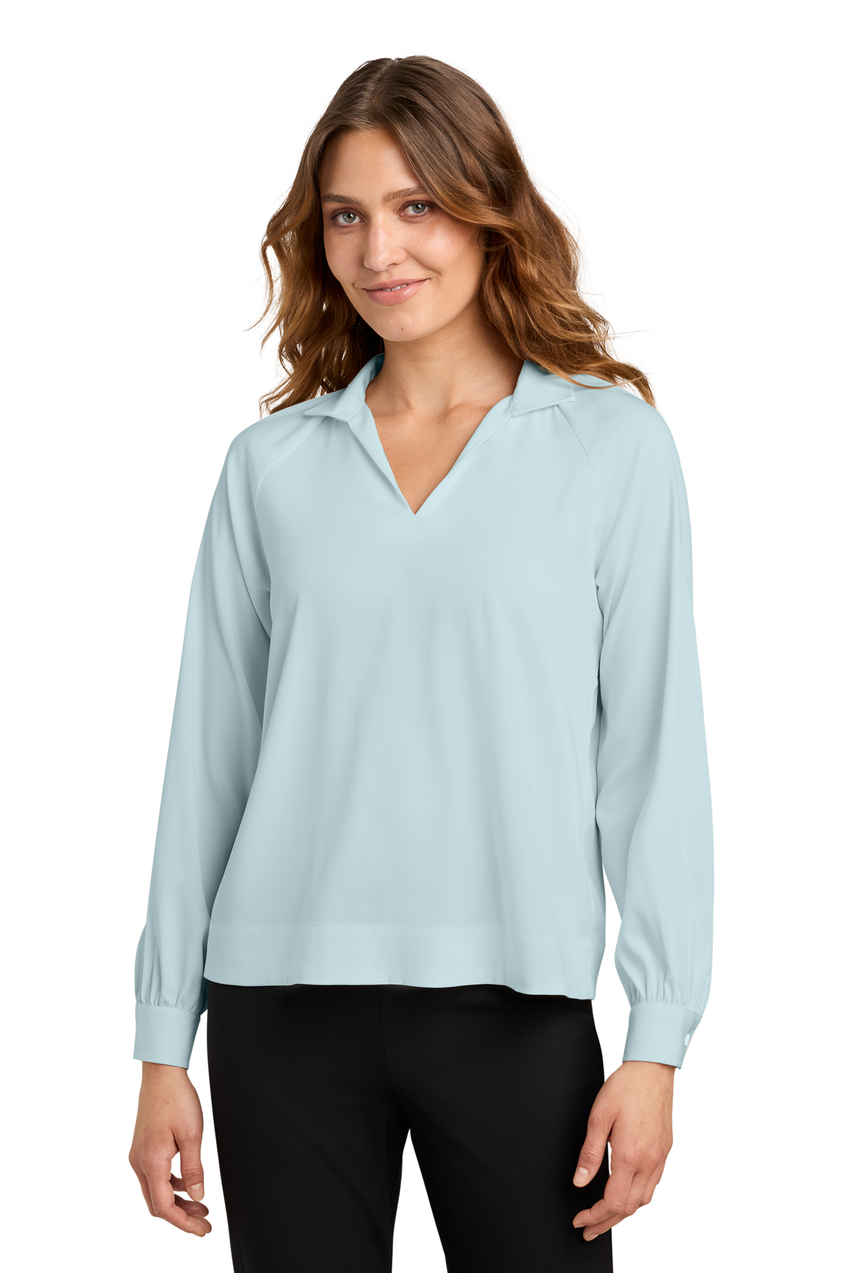 Mercer+Mettle Women's Long Sleeve Buttery Soft Popover Blouse