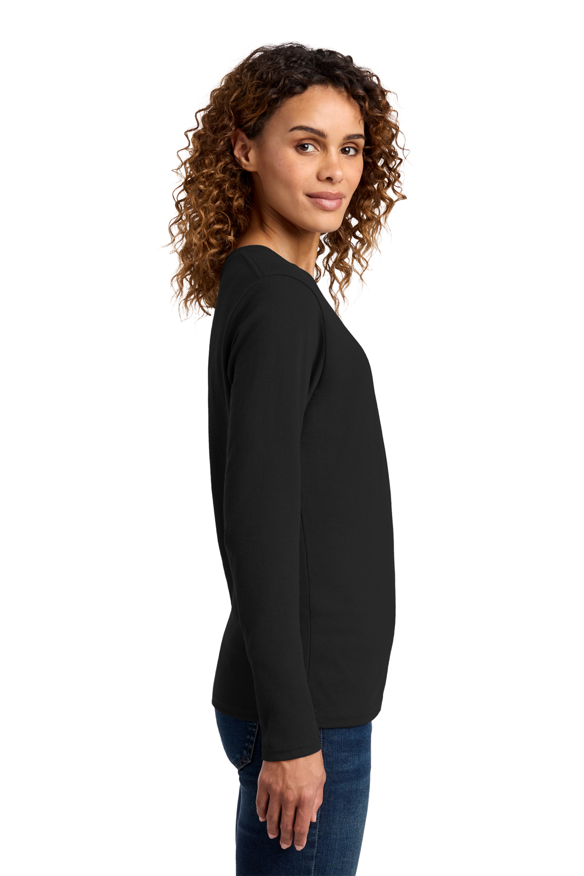 Port & Co Women's Long Sleeve Core Cotton Tee | Product | Port