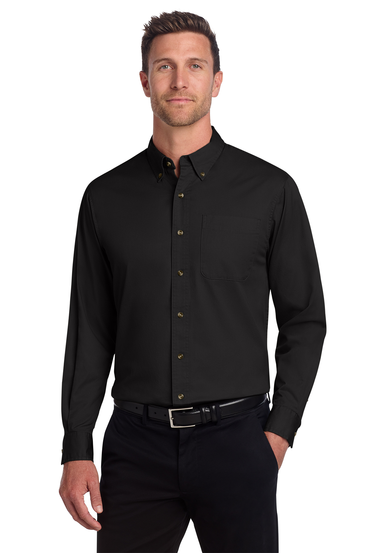 Port Authority Tall Long Sleeve Twill Shirt | Product | Port Authority