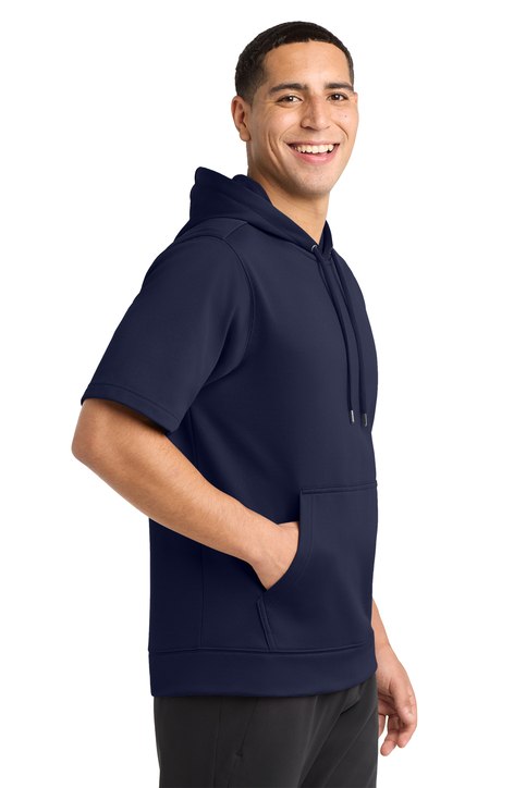 Sport-Tek Sport-Wick Fleece Short Sleeve Hooded Pullover | Product