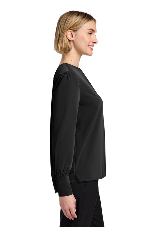 シャツ/ブラウス(長袖/七分) ameri  LADY EMBROIDERY PUFF BLOUSE 624Wx724H-9462-Black-0-
