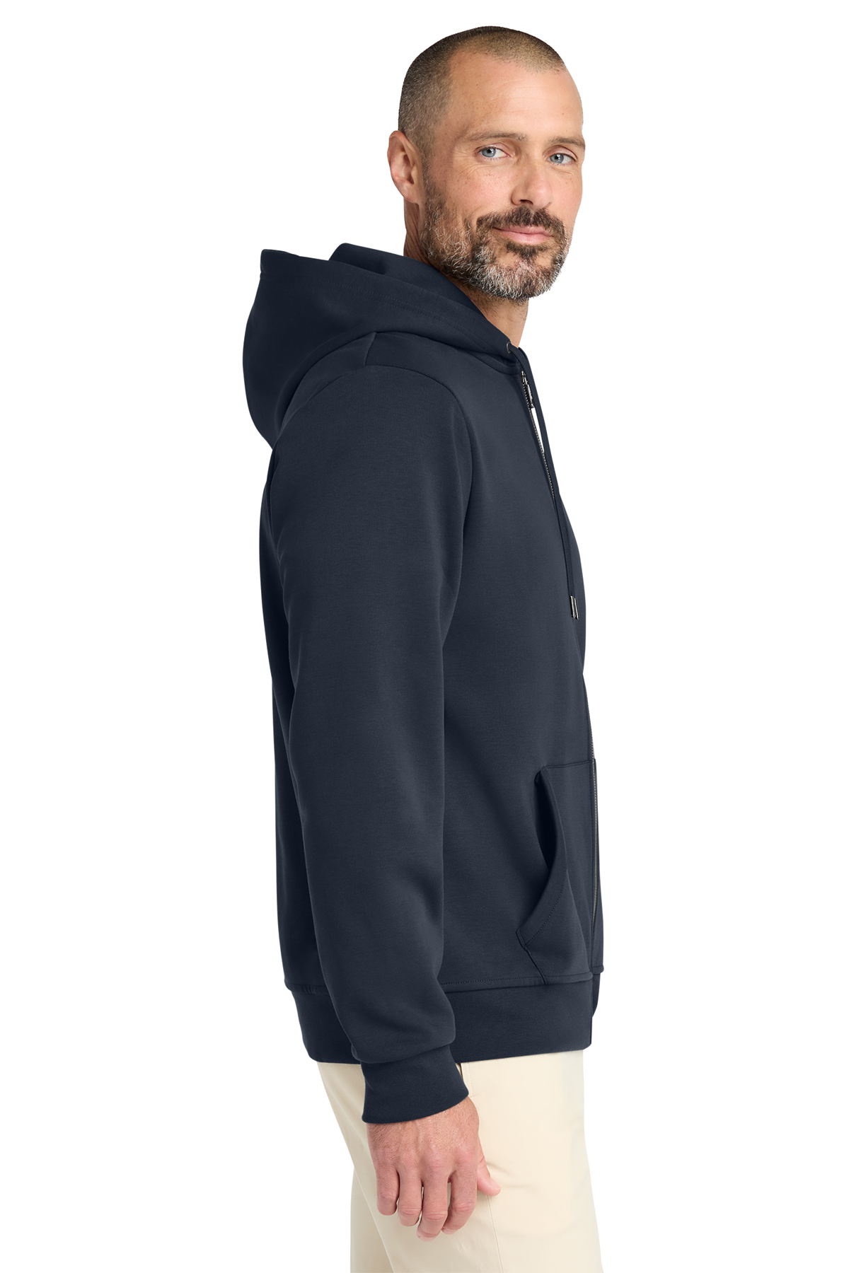 Brooks Brothers Double-Knit Full-Zip Hoodie | Product | SanMar