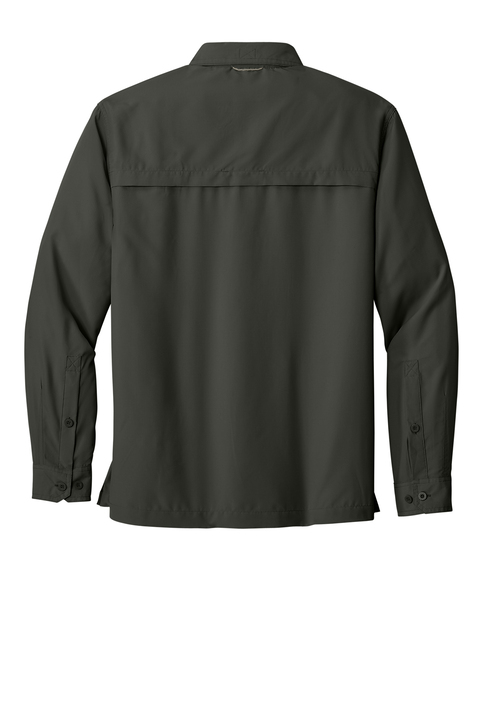 Chemise De Pêche Eddie Bauer Performance - Dos Ventilé - Homme - Manches Courtes - Taille L - Corail