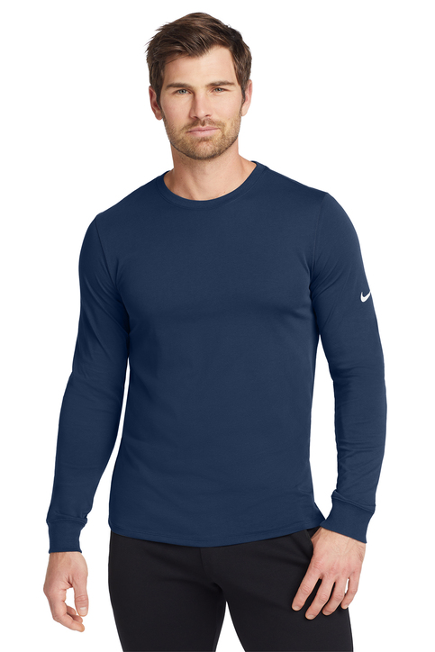 nike blue long sleeve shirt