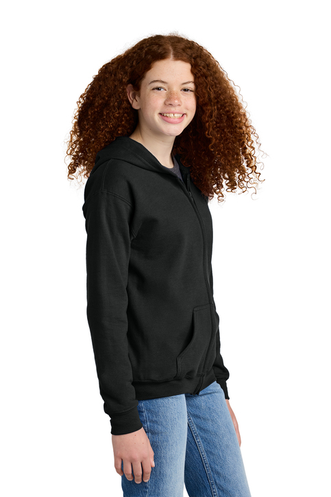 Gildan Youth Heavy Blend Full-Zip Hooded Sweatshirt | Product | SanMar
