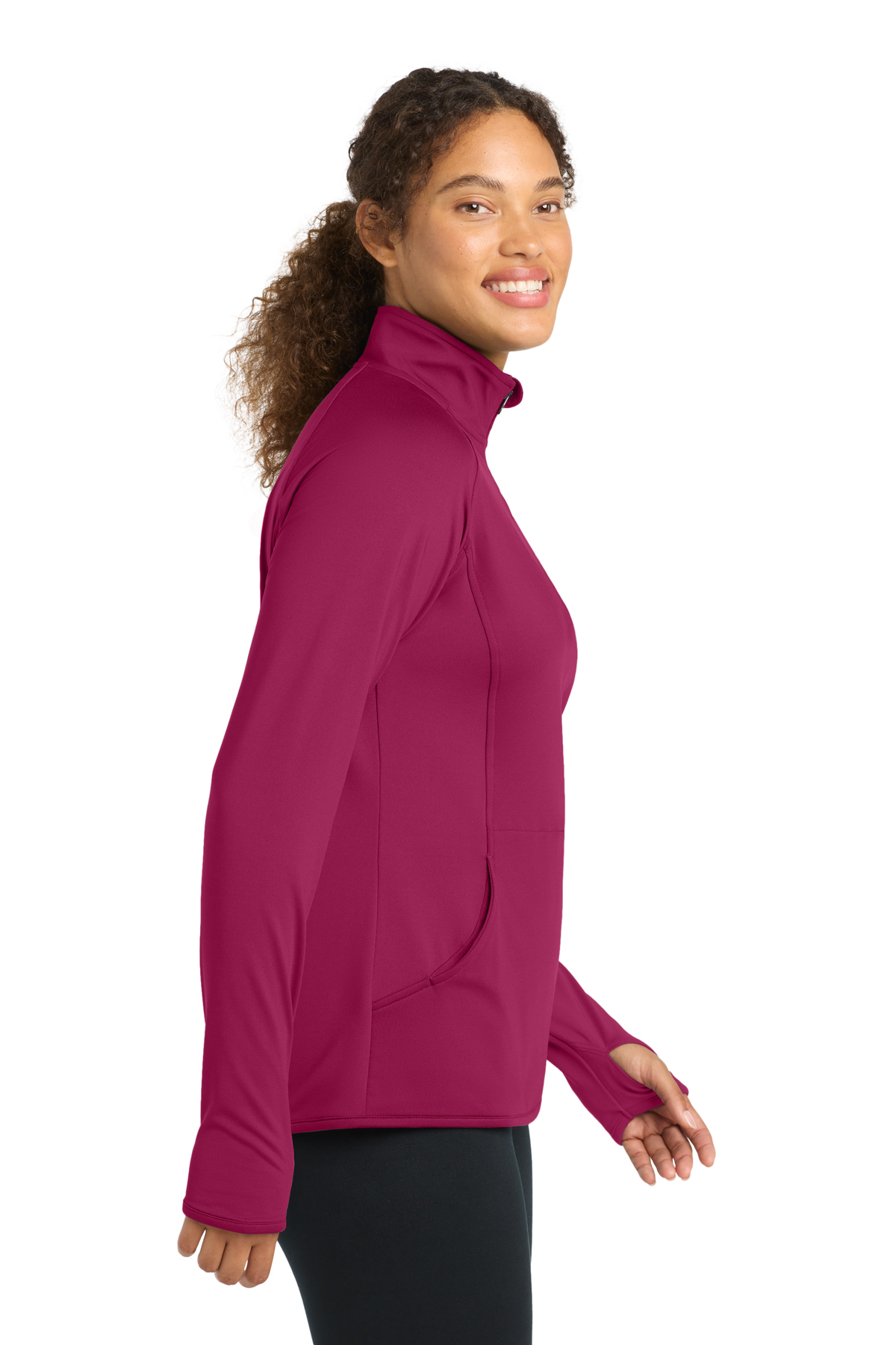 Sport-Tek Women's Sport-Wick Stretch 1/4-Zip Pullover | Product