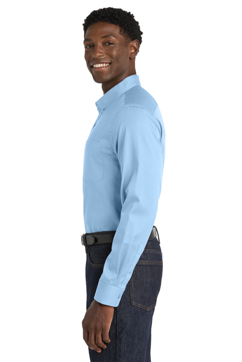 Port Authority Long Sleeve SuperPro React Twill Shirt | Product