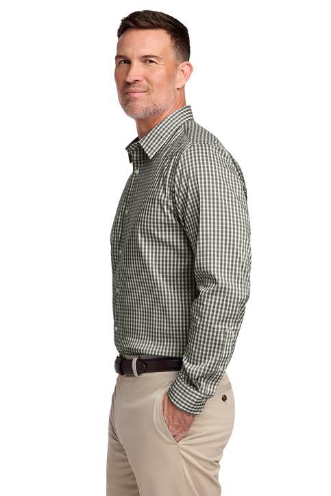 Brooks Brothers Tech Stretch Patterned Shirt | Product | SanMar