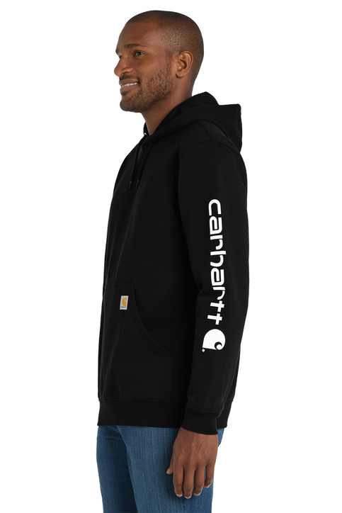 Carhartt Midweight Hooded Logo Sweatshirt | Product | SanMar