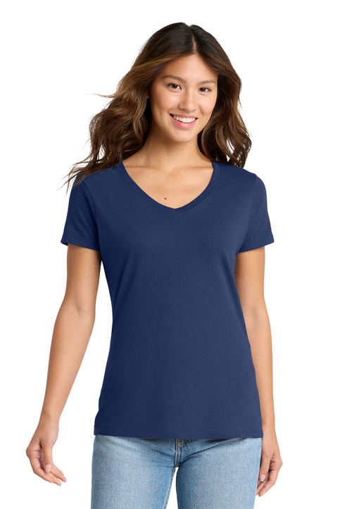 Port & Co Women's Long Sleeve Fan Favorite V-Neck Tee | Product