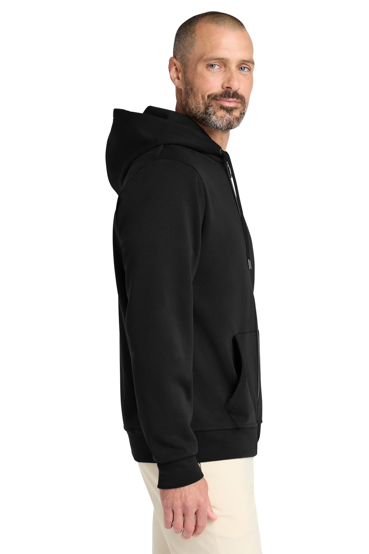 Brooks Brothers Double-Knit Full-Zip Hoodie | Product | SanMar
