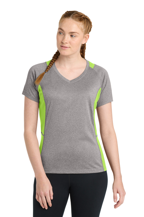 Sport-Tek Long Sleeve Heather Colorblock Contender Tee | Product