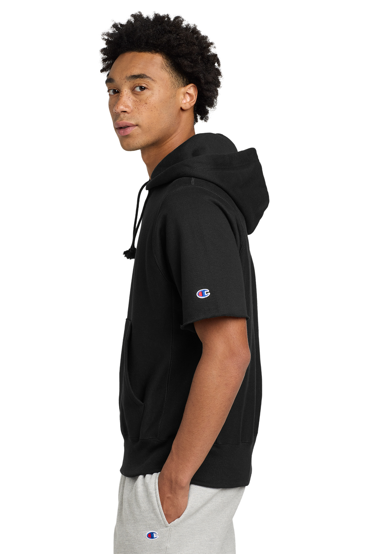 Champion reverse weave short sleeve crew neck sweatshirt sale