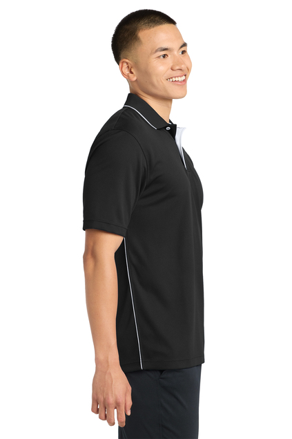 Sport-Tek Dri-Mesh Polo with Tipped Collar and Piping. K467