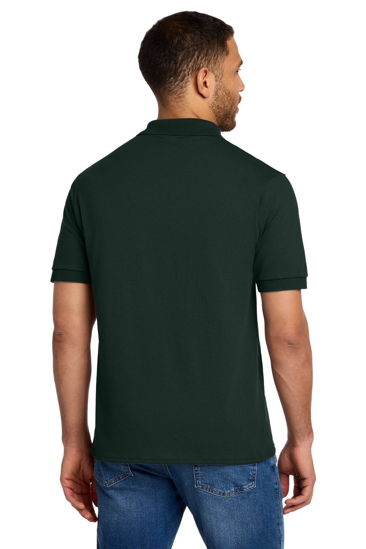新品未使用ソフトハイフンSHIRT BACK POLOグリーン02 半袖ボーダー 1200W-3861-KellyGreen-0-