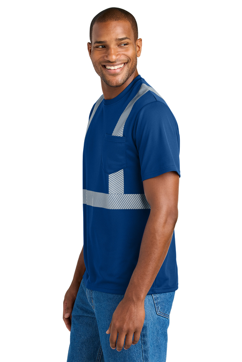CornerStone Enhanced Visibility Segmented Tape Tee | Product | SanMar