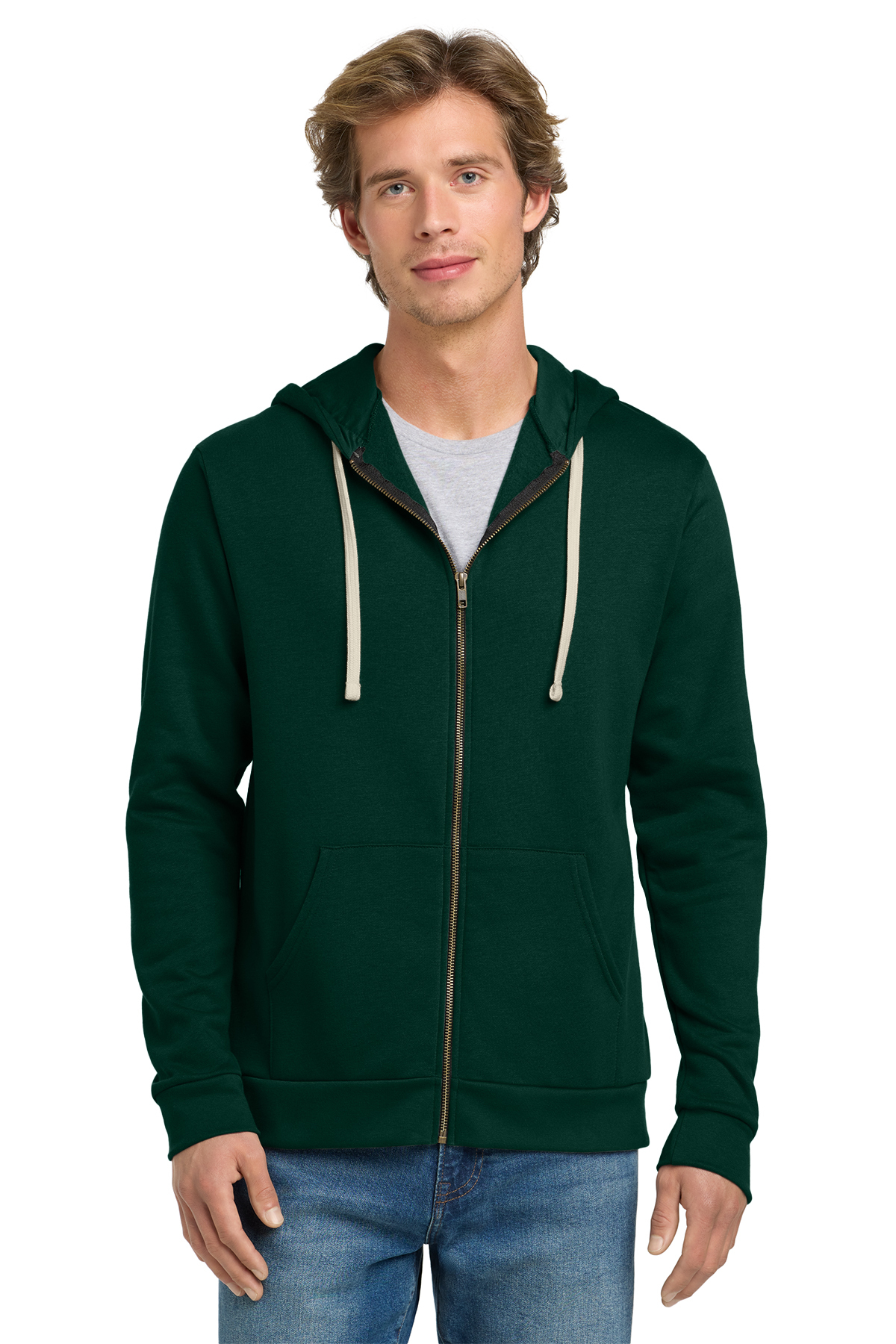 Next Level Apparel Unisex Santa Cruz Zip Hoodie Product Company Casuals