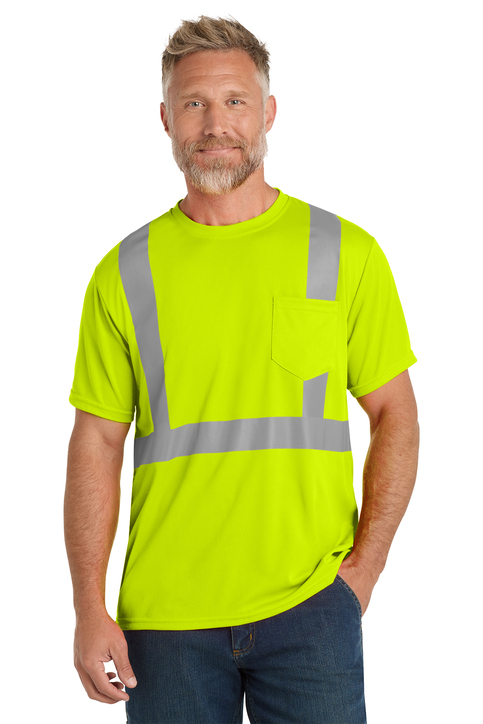 CornerStone Enhanced Visibility Segmented Tape Tee | Product | SanMar