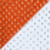 Deep Orange/ White