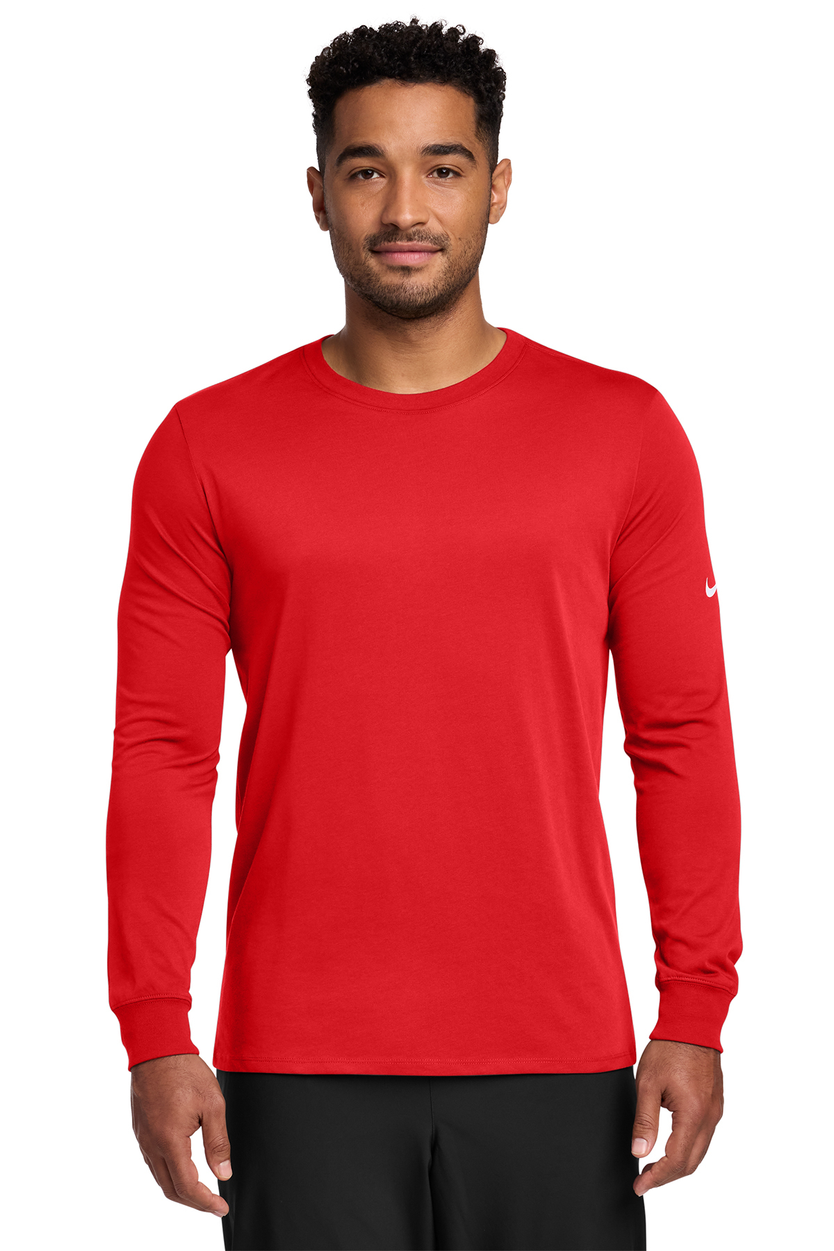 Nike Dri-FIT Cotton/Poly Long Sleeve Tee | Product | SanMar