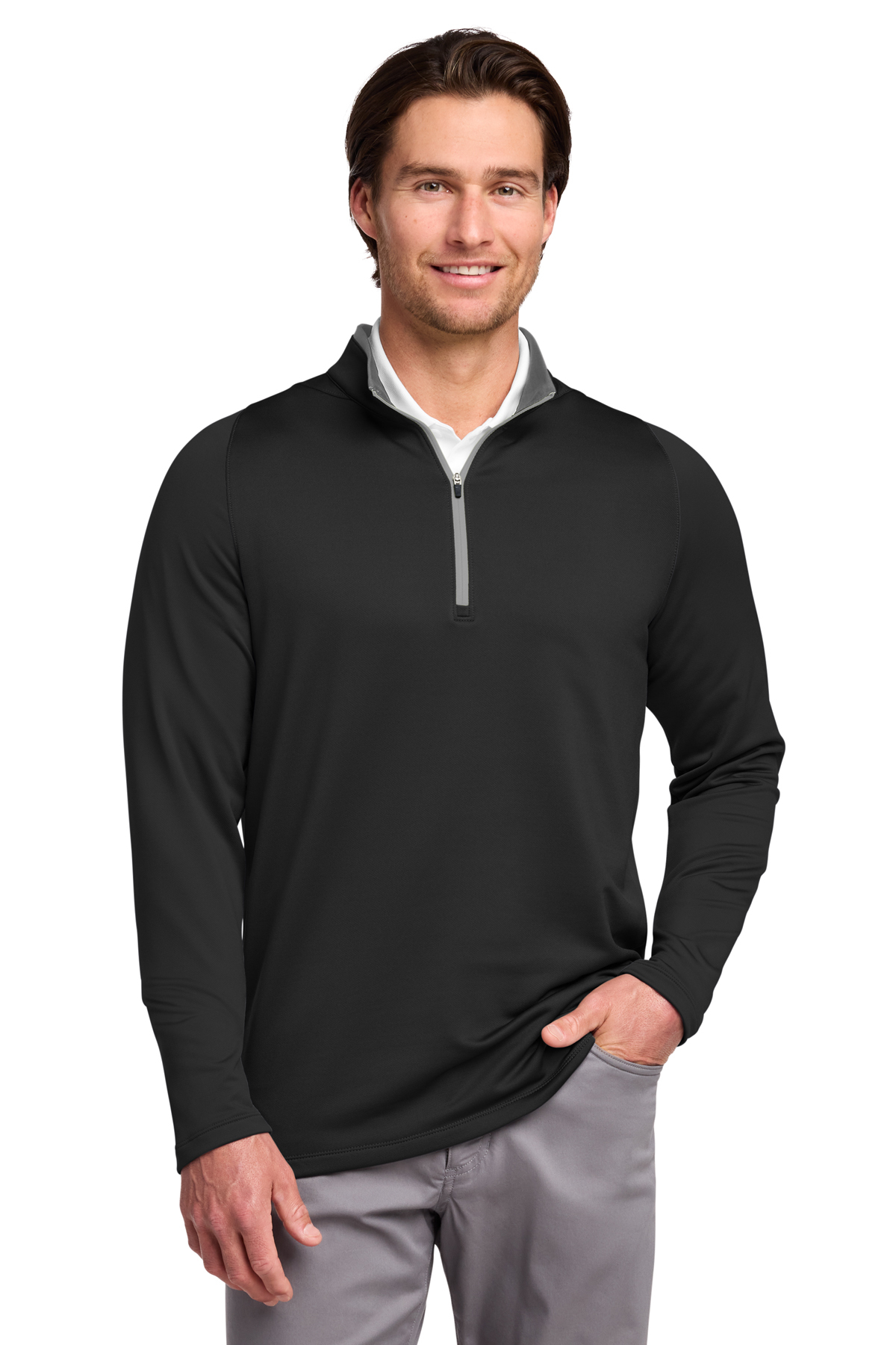 Nike Dri-FIT Stretch 1/2-Zip Cover-Up | Product | SanMar