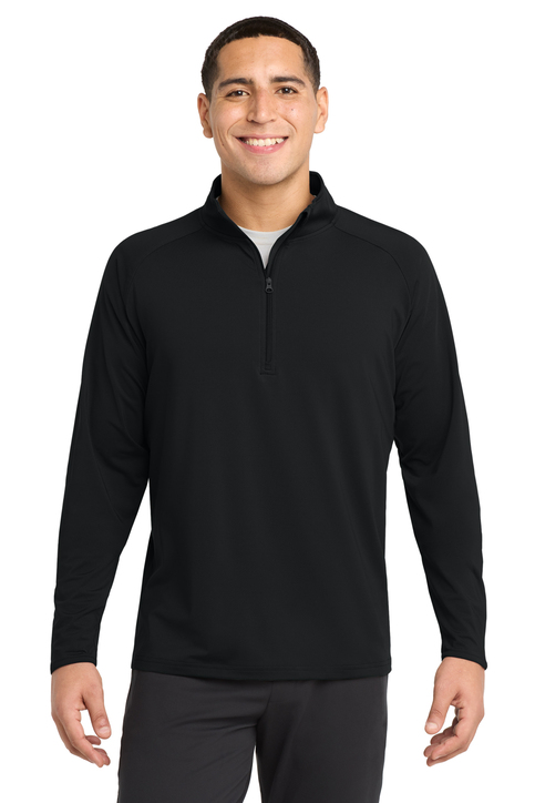 misbhv ブラックactive sportタートルネック Sport Active Quarter-Zip Longsleeve Black & White