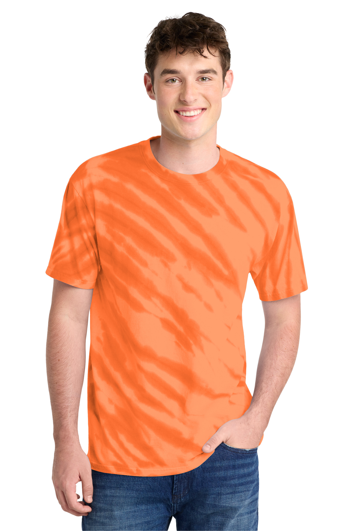 Port & Co Tiger Stripe Tie-Dye Tee | Product | SanMar