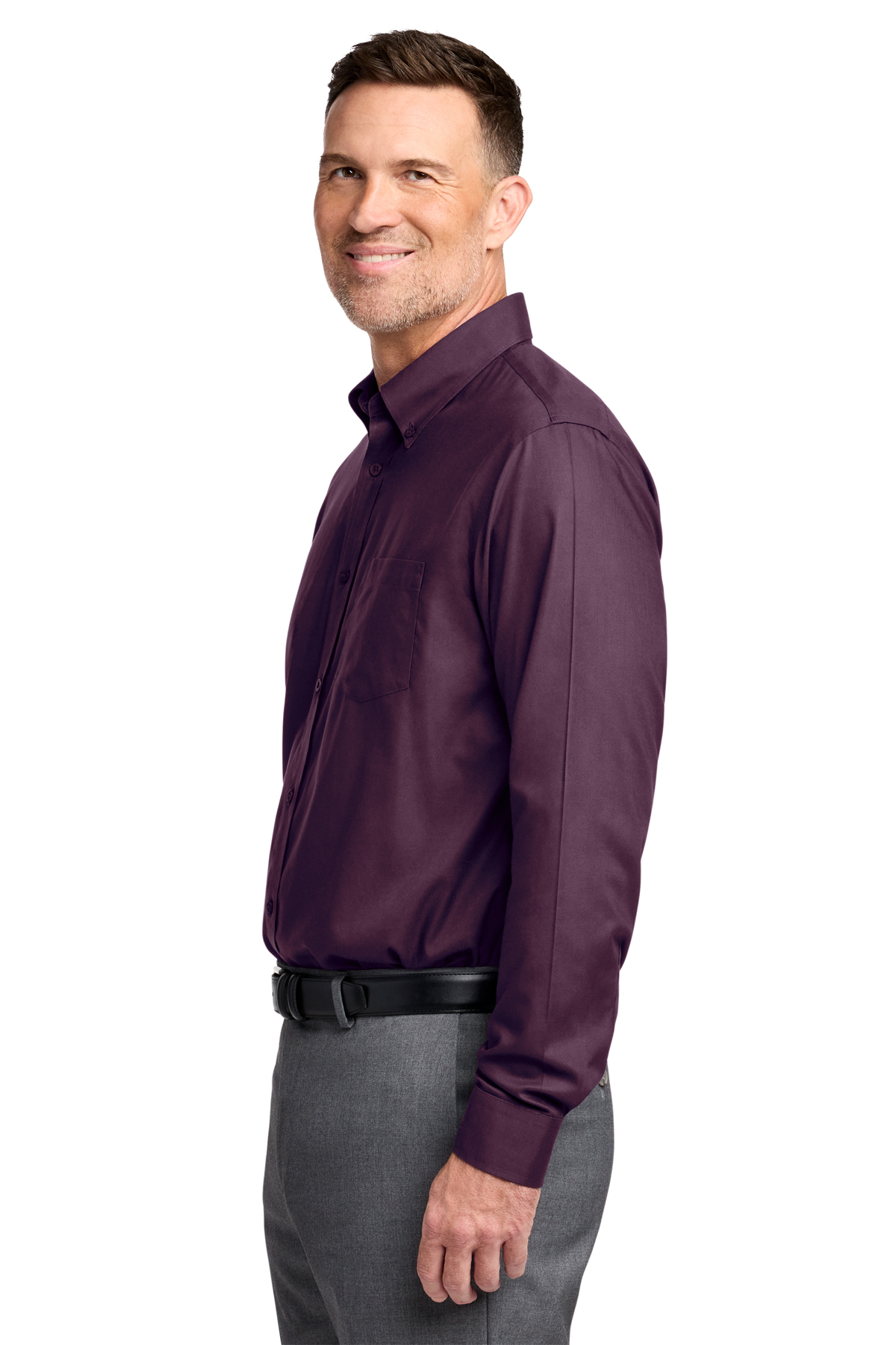 Brooks Brothers Wrinkle-Free Stretch Nailhead Shirt | Product | SanMar