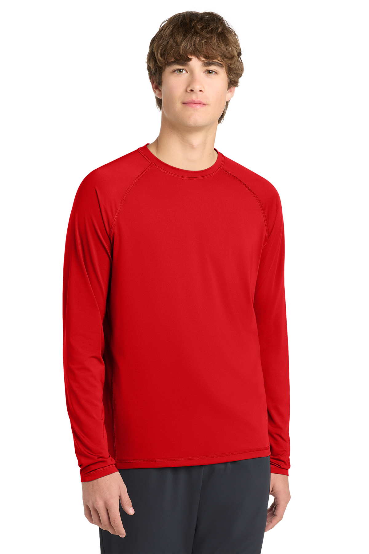 Tシャツ・カットソー RONRON MINI POINT LABEL STANDARD FIT LONG SLEEVE RED MINI POINT LABEL STANDARD FIT LONG SLEEVE RED - RONRON 론론
