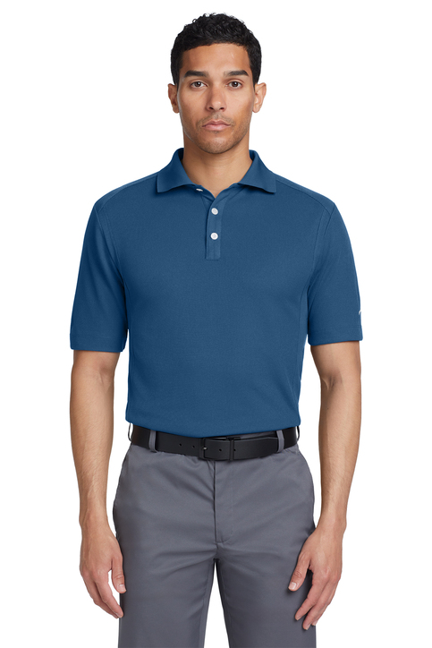 nike polo shirt blue